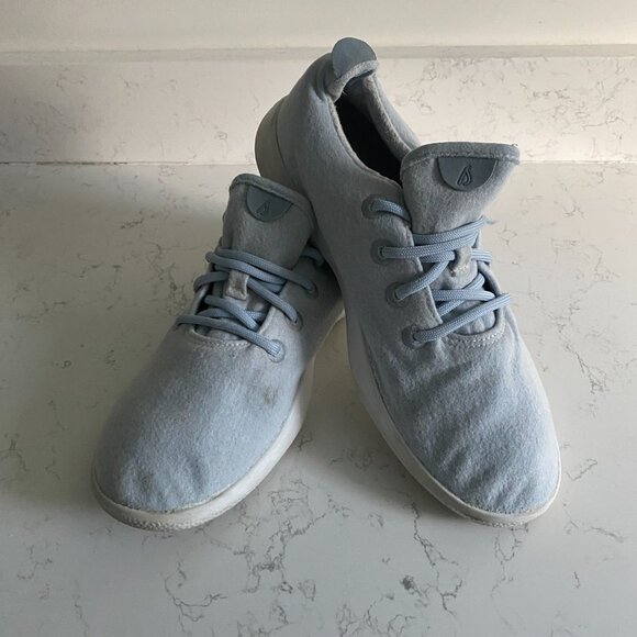 Allbirds Men’s Merino Wool Runner Frost Light Blue Sneakers Sze 10 0819 NV1 Fall - Picture 2 of 14